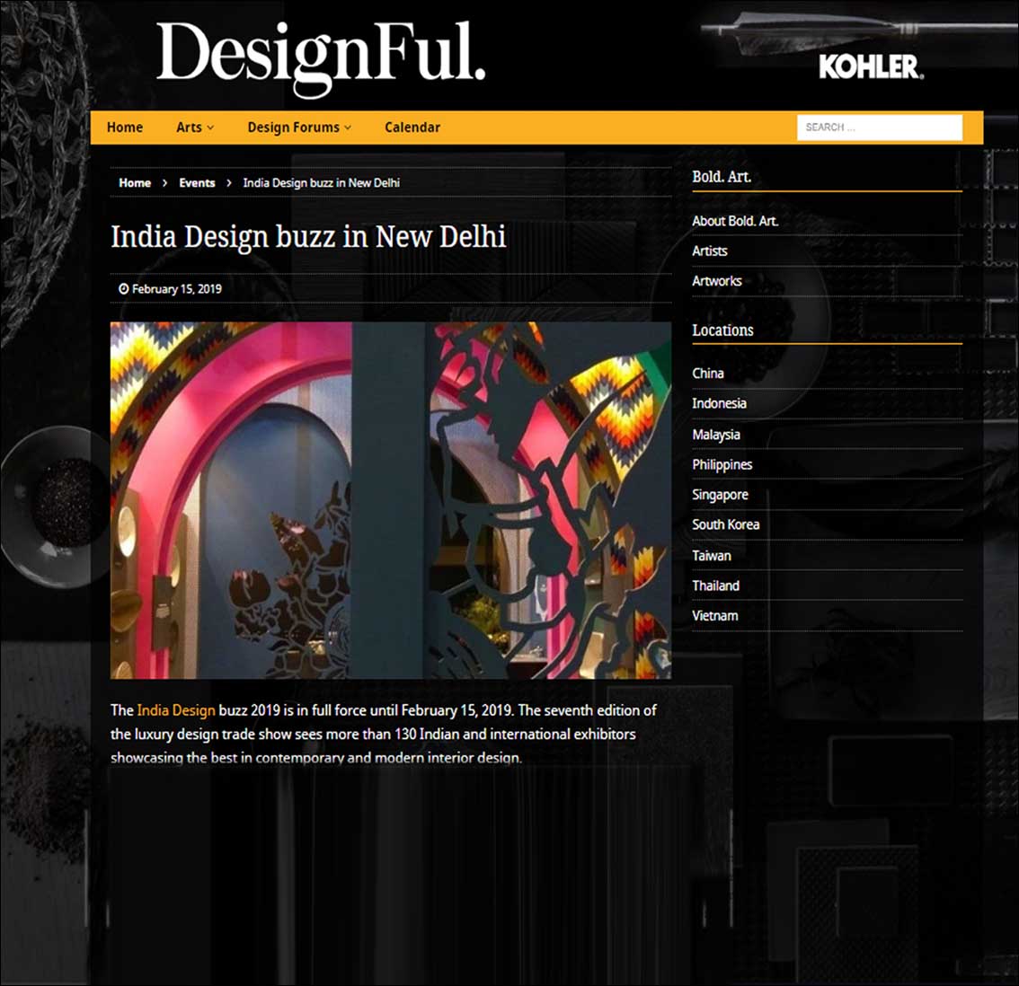 India Design Buzz in New Delhi, Kohler Design - February 201